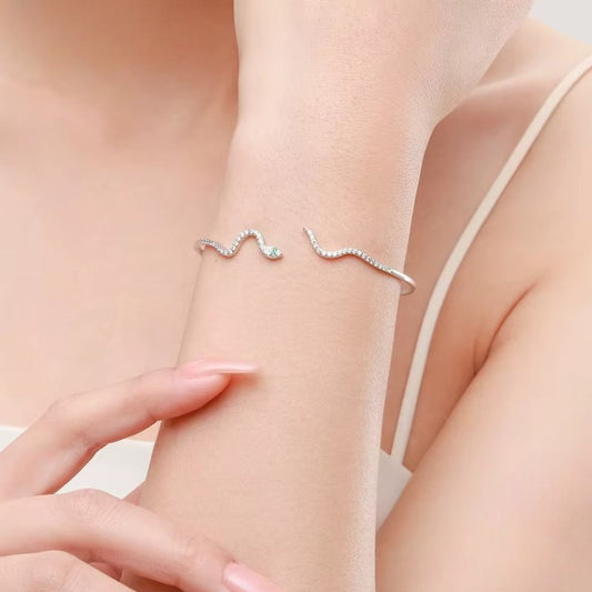 S925 Snake Bangle