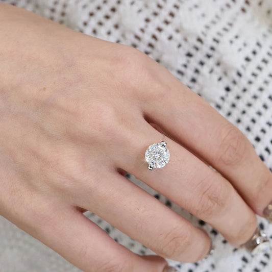 Invisible Moissanite Ring