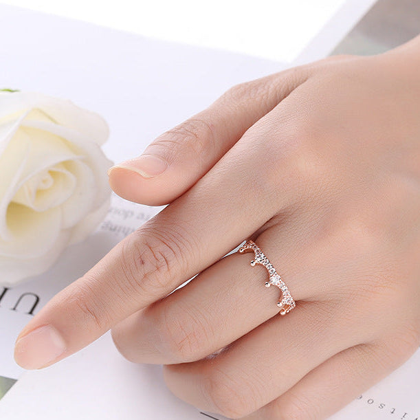 Eternity Crown Zirconia Ring