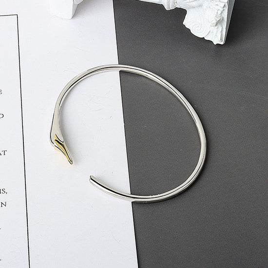 Silver Plated Swan Bangle