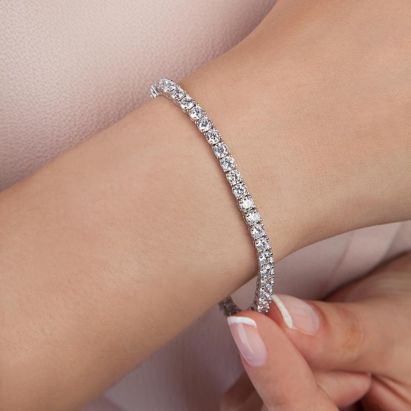 Cubic Zirconia Tennis Bracelet 3MM