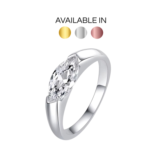 S925 Marquise Cut 1ct Moisannite Ring