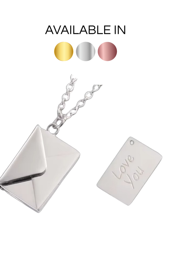 Love You Envelope Necklace