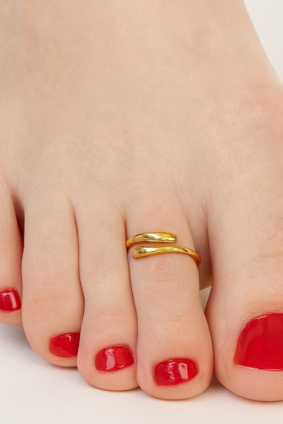 Gold Filled Hug Toe Ring