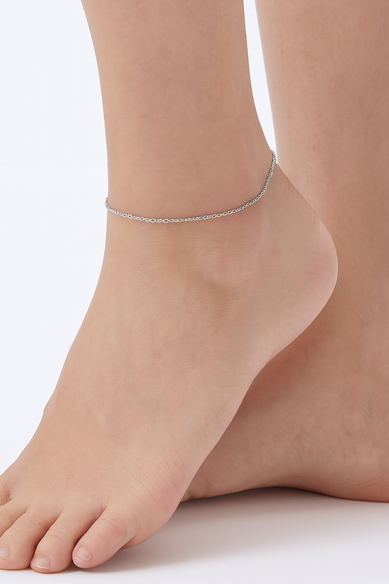 S925 Thin Chain Anklet