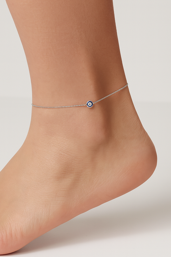 S925 Evil Eye Anklet