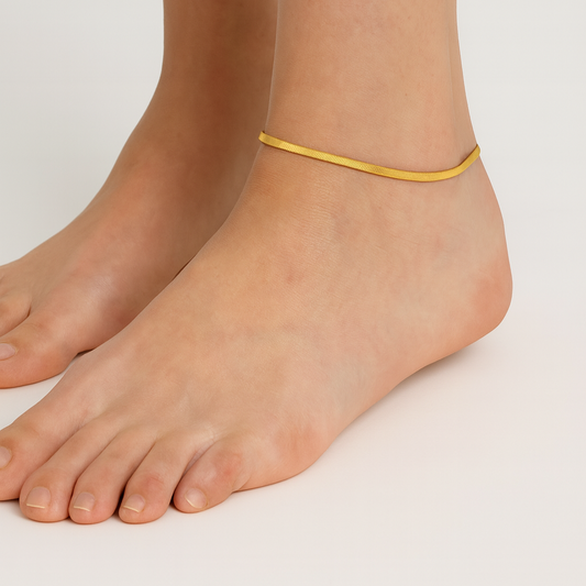 S925 Serpent Anklet