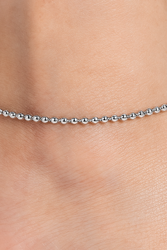 S925 Small Beads Anklet