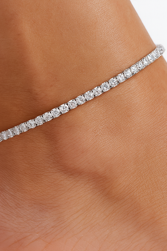 S925 Tennis Anklet