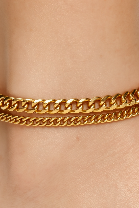 Cuban Chain Double Anklet