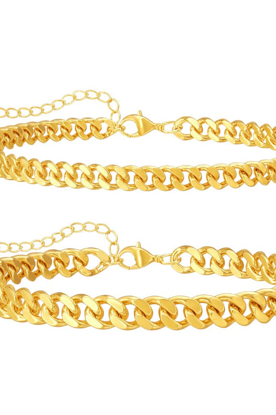 Cuban Chain Double Anklet