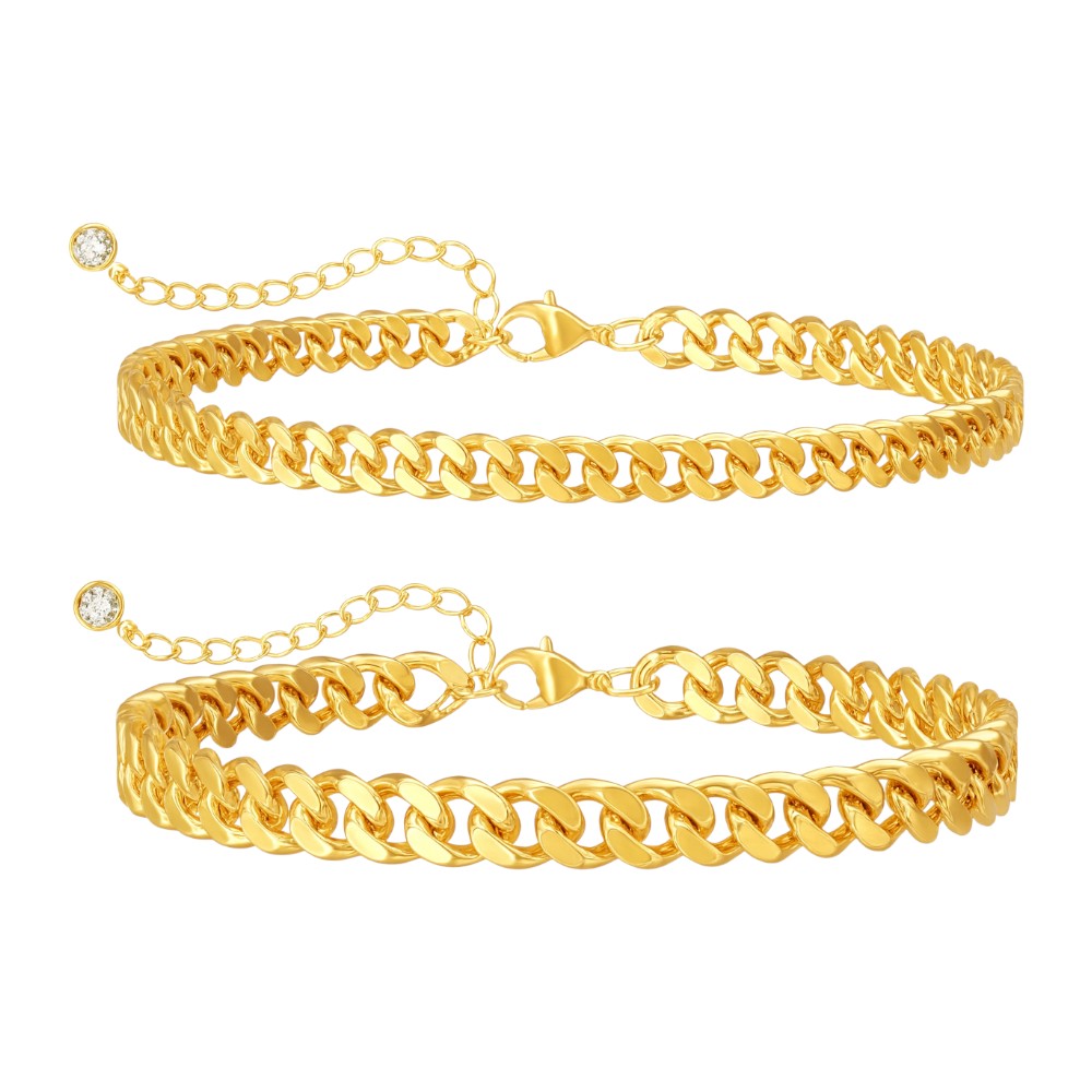 Cuban Chain Double Anklet