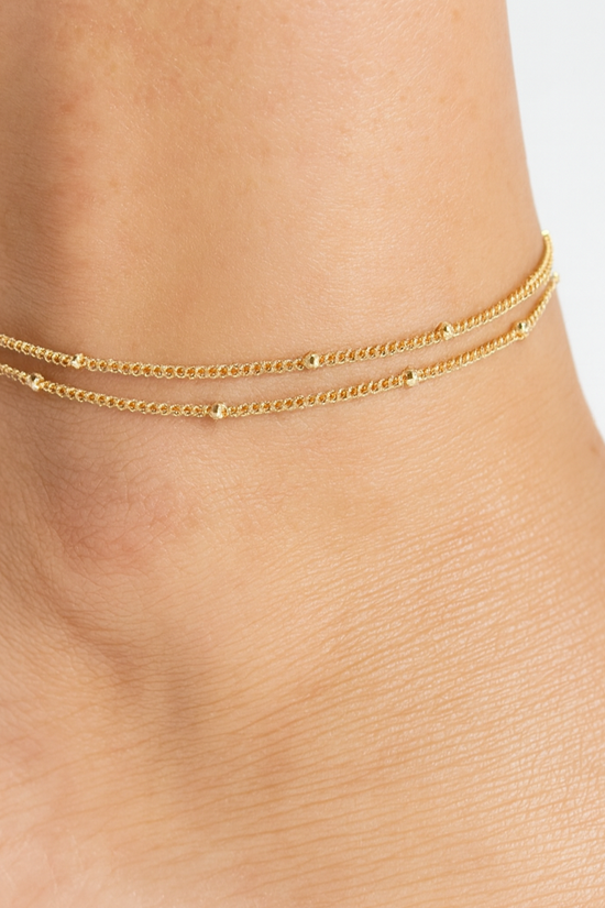 Dainty Double Layer Anklet