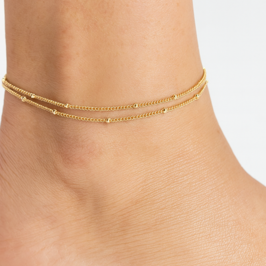 Dainty Double Layer Anklet