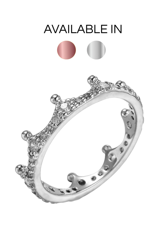 Eternity Crown Zirconia Ring
