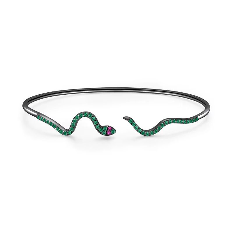 S925 Snake Bangle