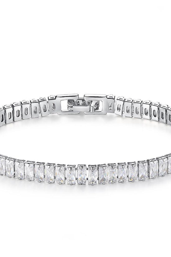 Rectangular Zirconia Tennis Bracelet 5MM