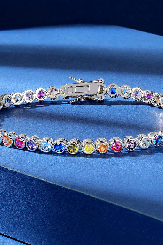 Rainbow Tennis Bracelet
