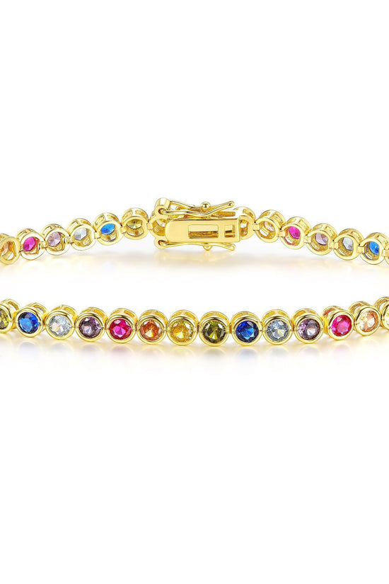 Rainbow Tennis Bracelet
