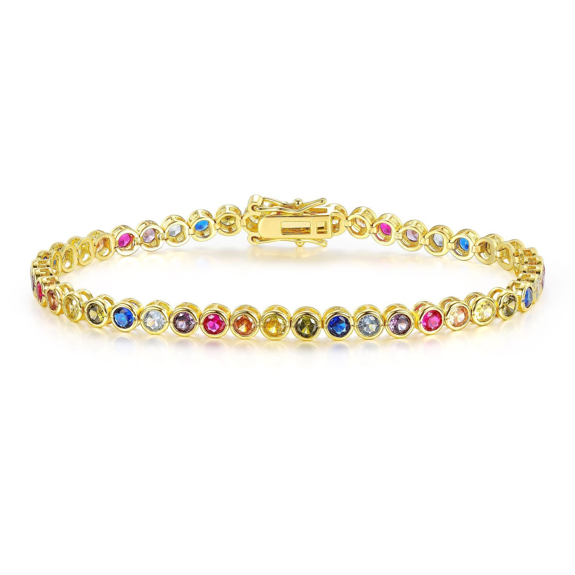 Rainbow Tennis Bracelet