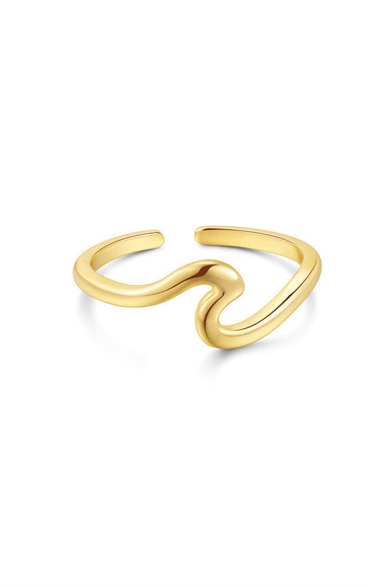 Toe Ring S925 Sterling Silver Wave