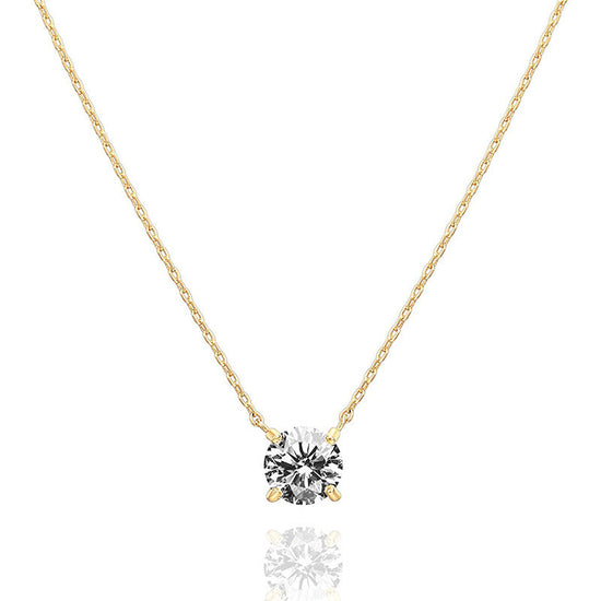 Solitaire Cubic Zirconia Necklace