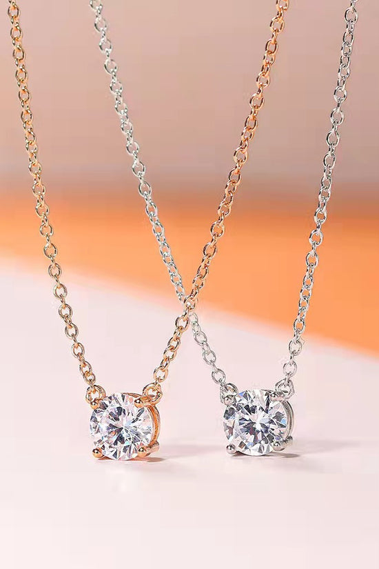 Solitaire Cubic Zirconia Necklace