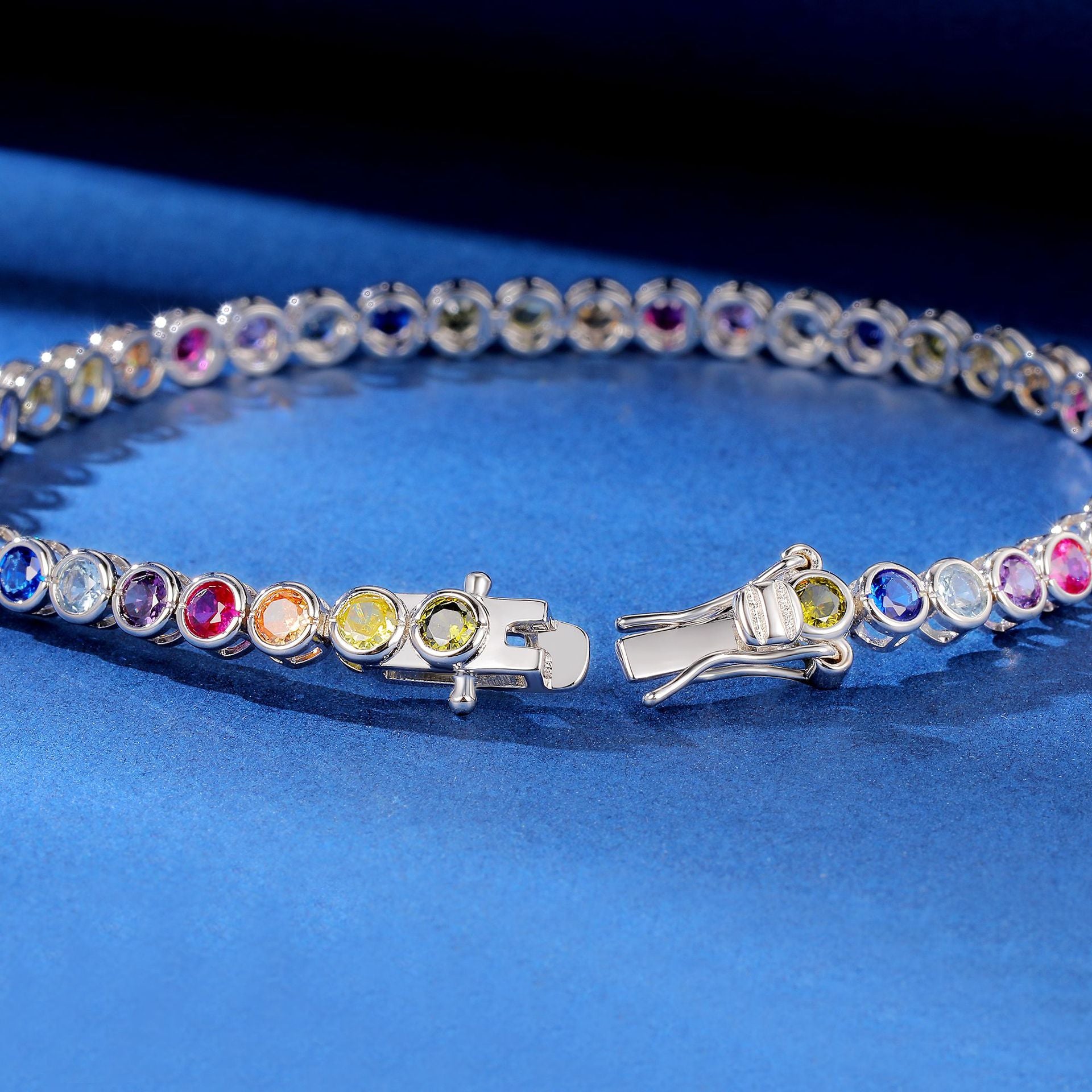 Rainbow Tennis Bracelet
