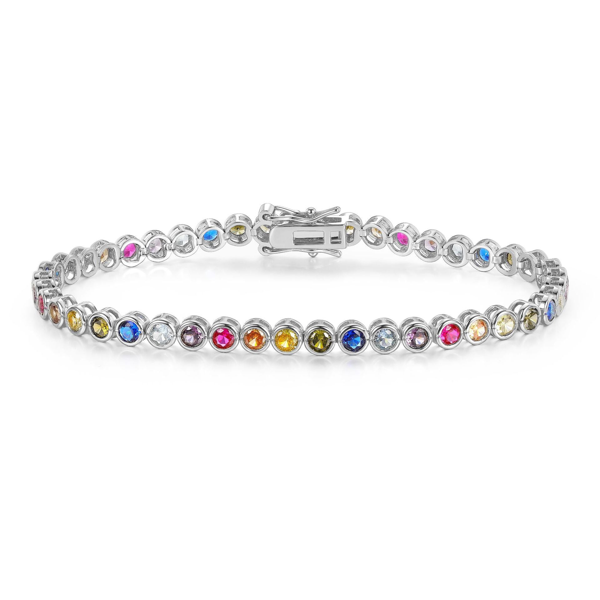Rainbow Tennis Bracelet