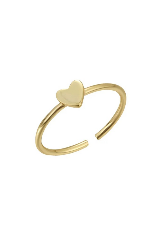 S925 Heart Toe Ring
