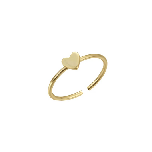 S925 Heart Toe Ring