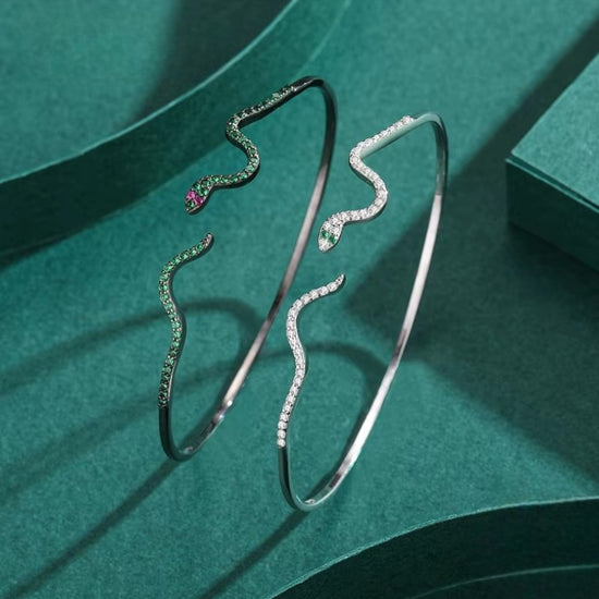 S925 Snake Bangle