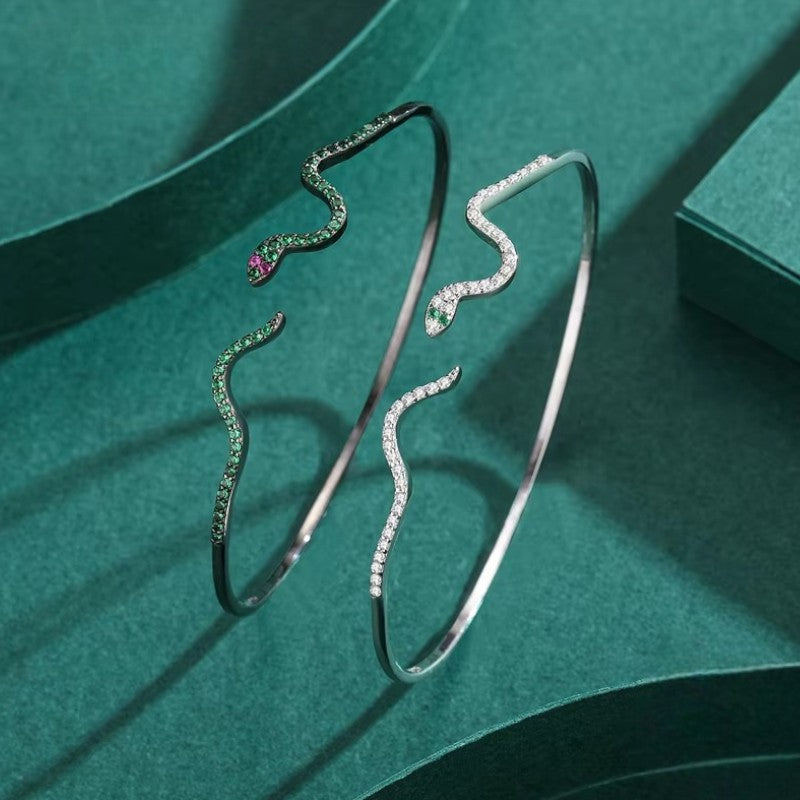 S925 Snake Bangle