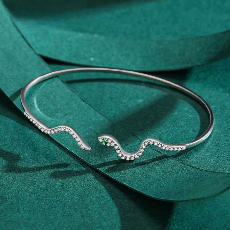 S925 Snake Bangle