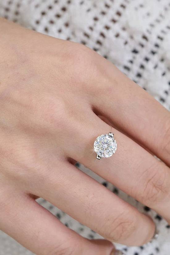 Invisible Moissanite Ring