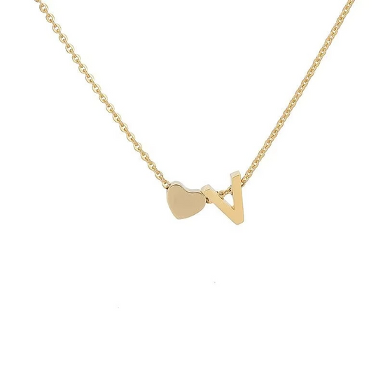 Initials Heart Necklace