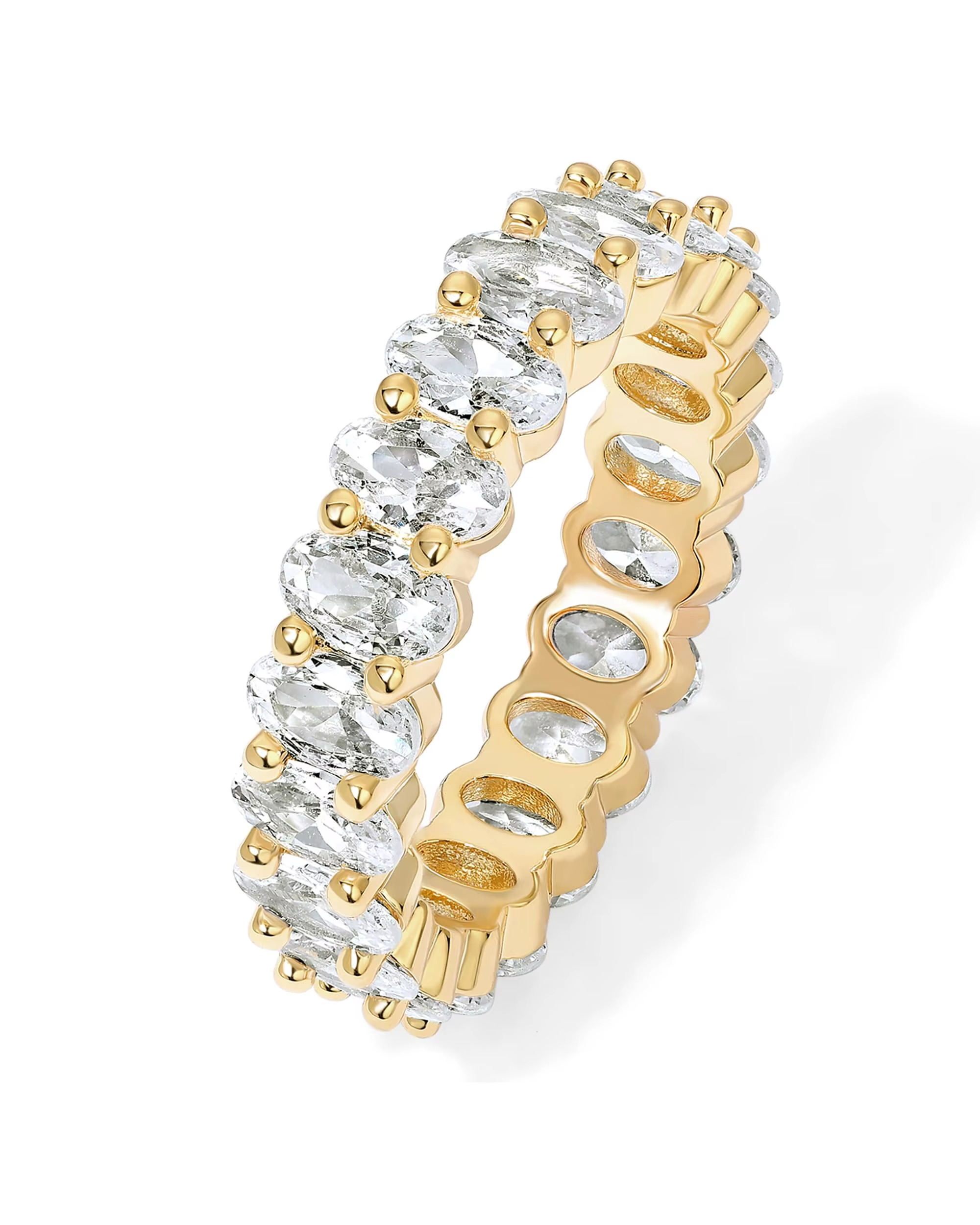 Eternity Oval Cubic Zirconia Ring