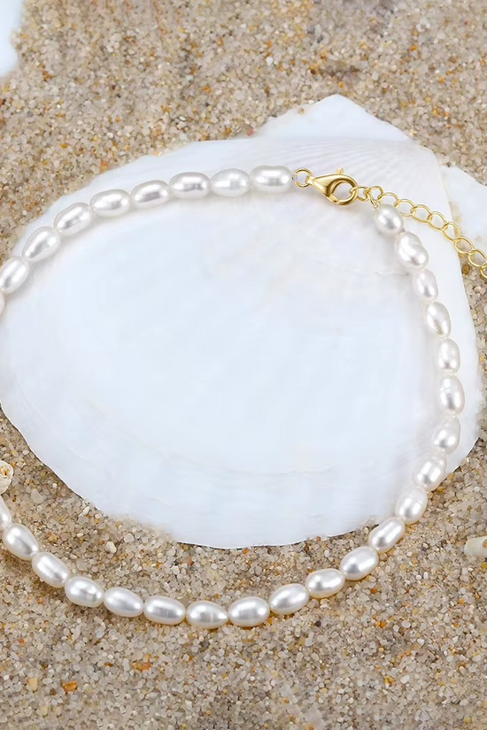 S925 Pearl Anklet
