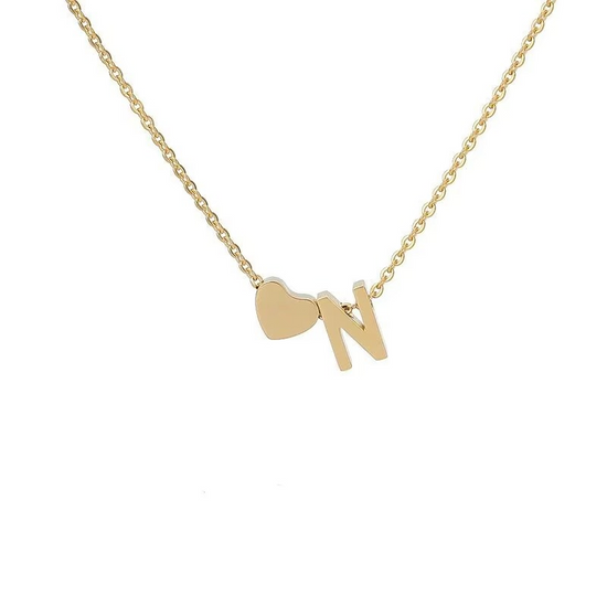 Initials Heart Necklace