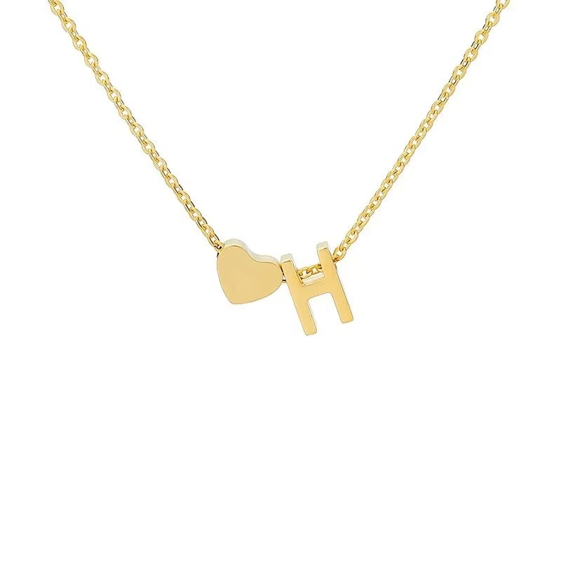 Initials Heart Necklace