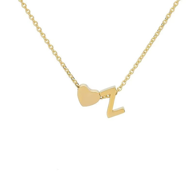 Initials Heart Necklace