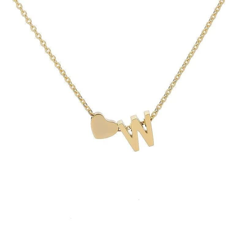 Initials Heart Necklace