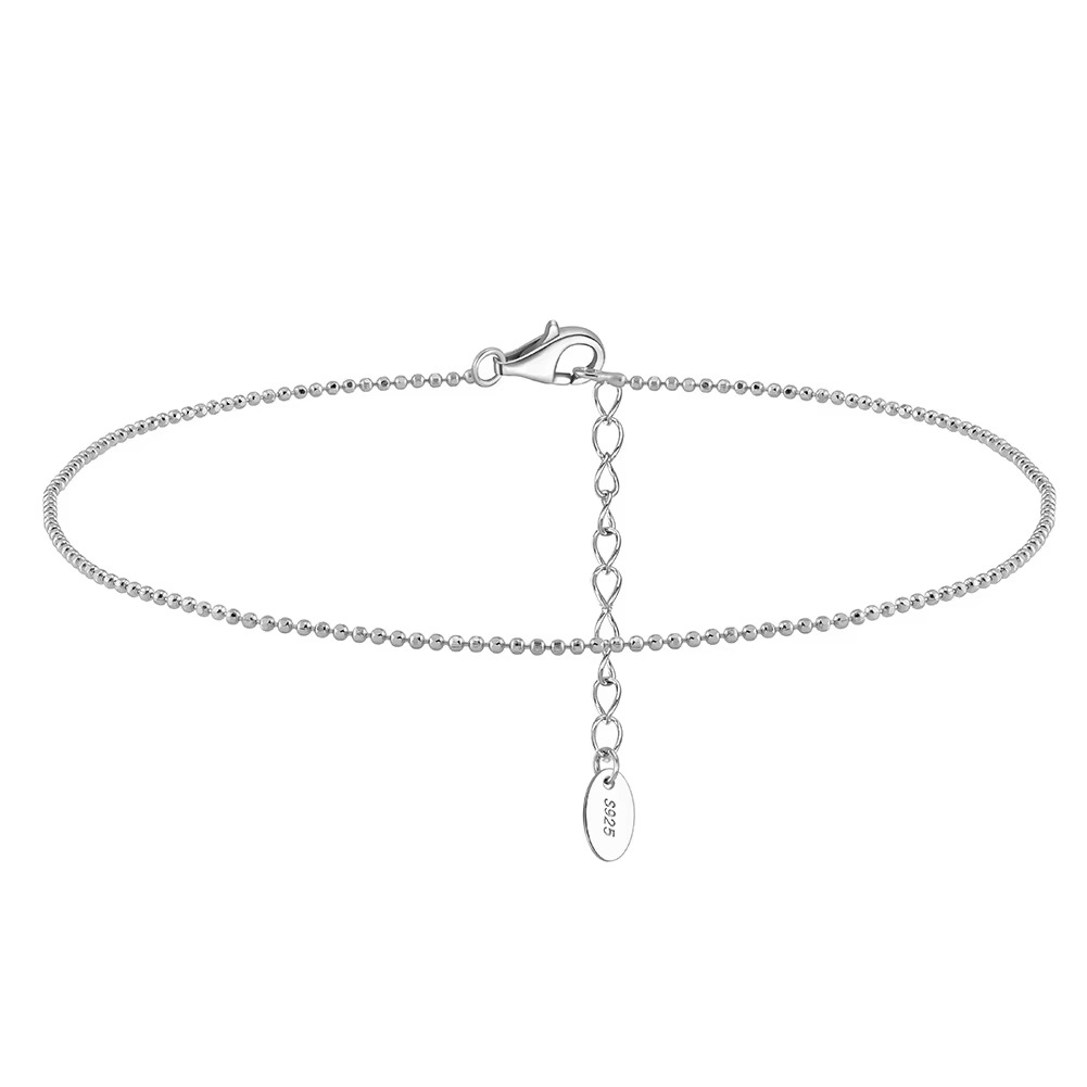 S925 Small Beads Anklet
