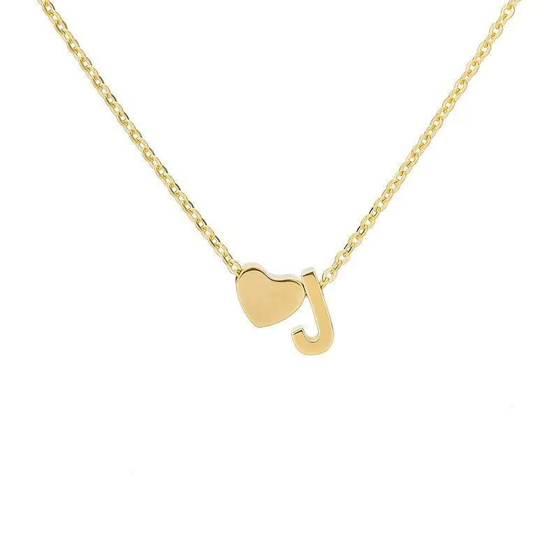 Initials Heart Necklace