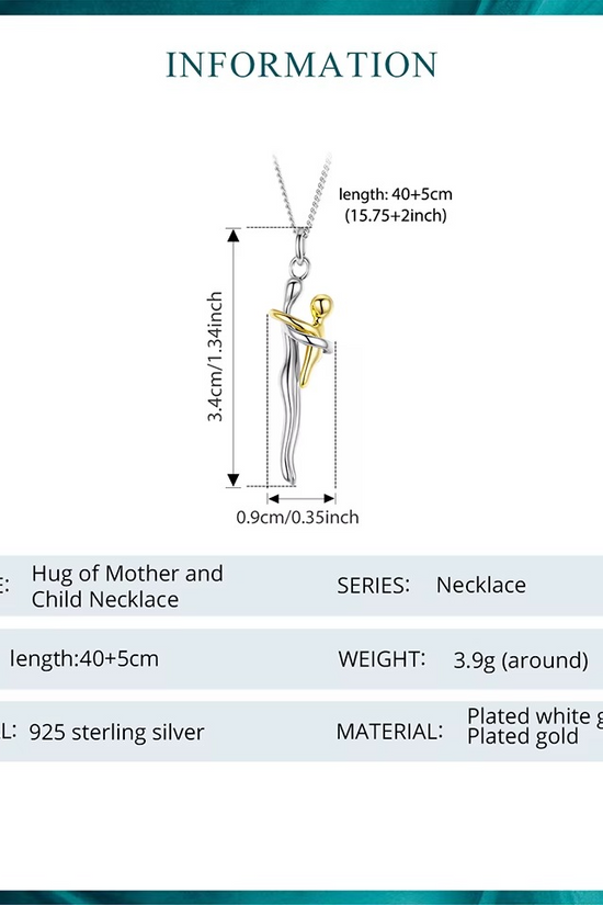 Maternal Hug Necklace Pendant