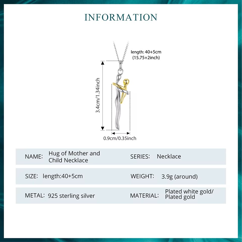 Maternal Hug Necklace Pendant