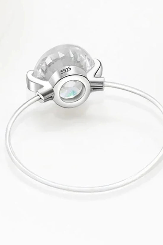 Invisible Moissanite Ring