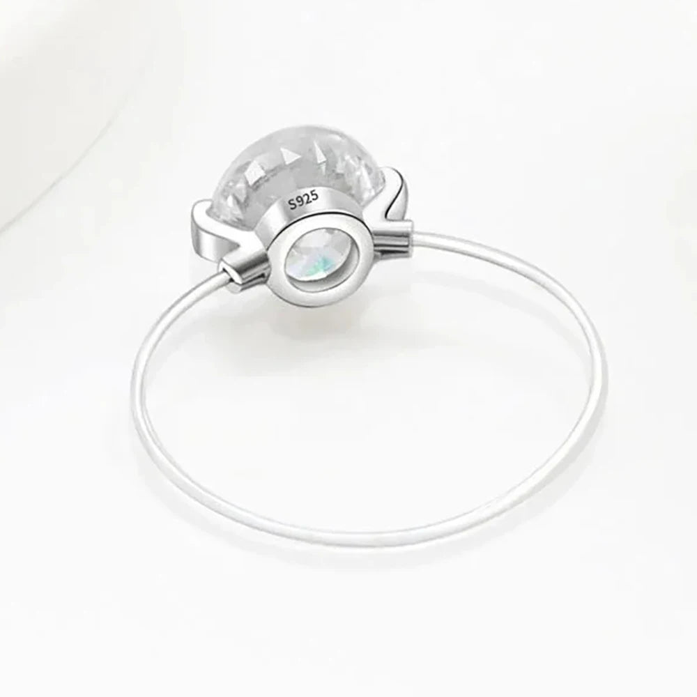 Invisible Moissanite Ring