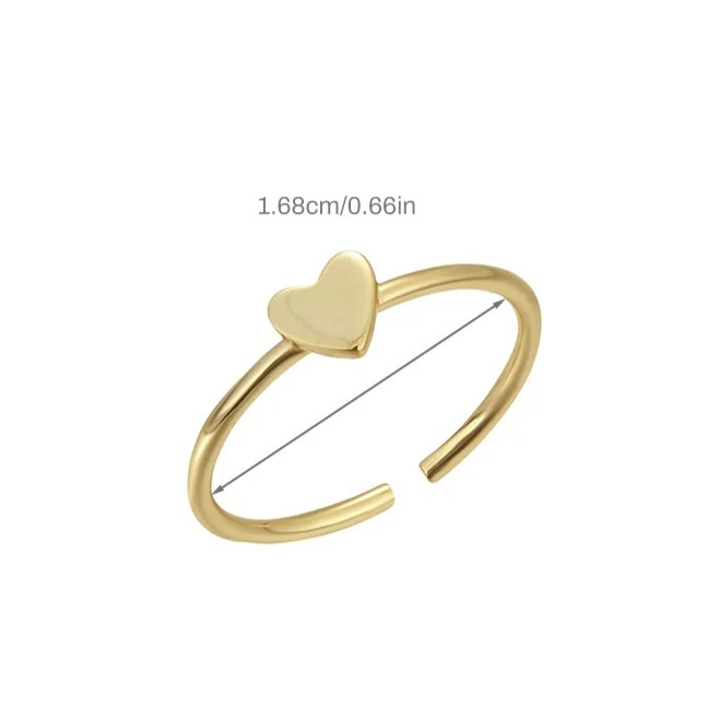 S925 Heart Toe Ring