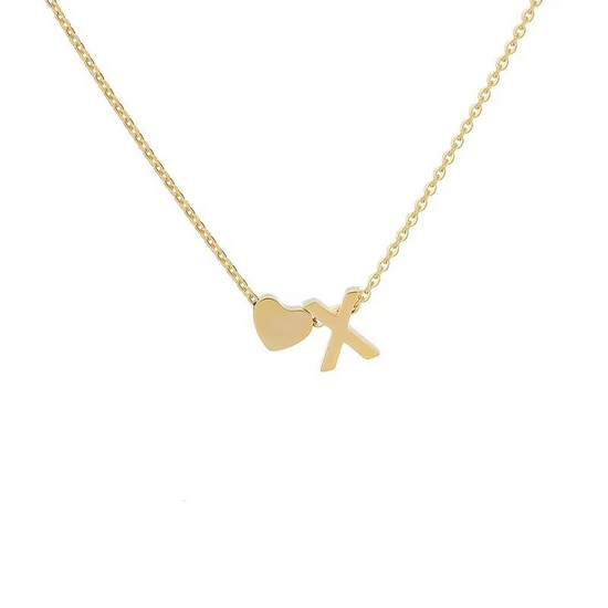 Initials Heart Necklace